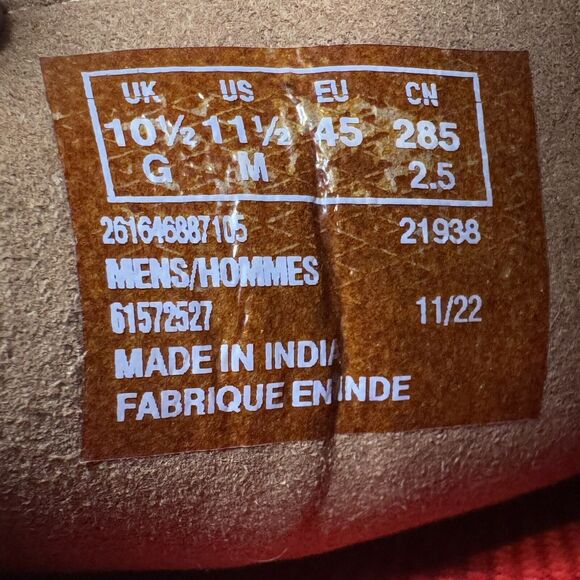 Clarks Gorwin Step Mens 11.5M Sneaker Moc Toe Tan Nubuck Leather 61572527 Loafer - Picture 7 of 14